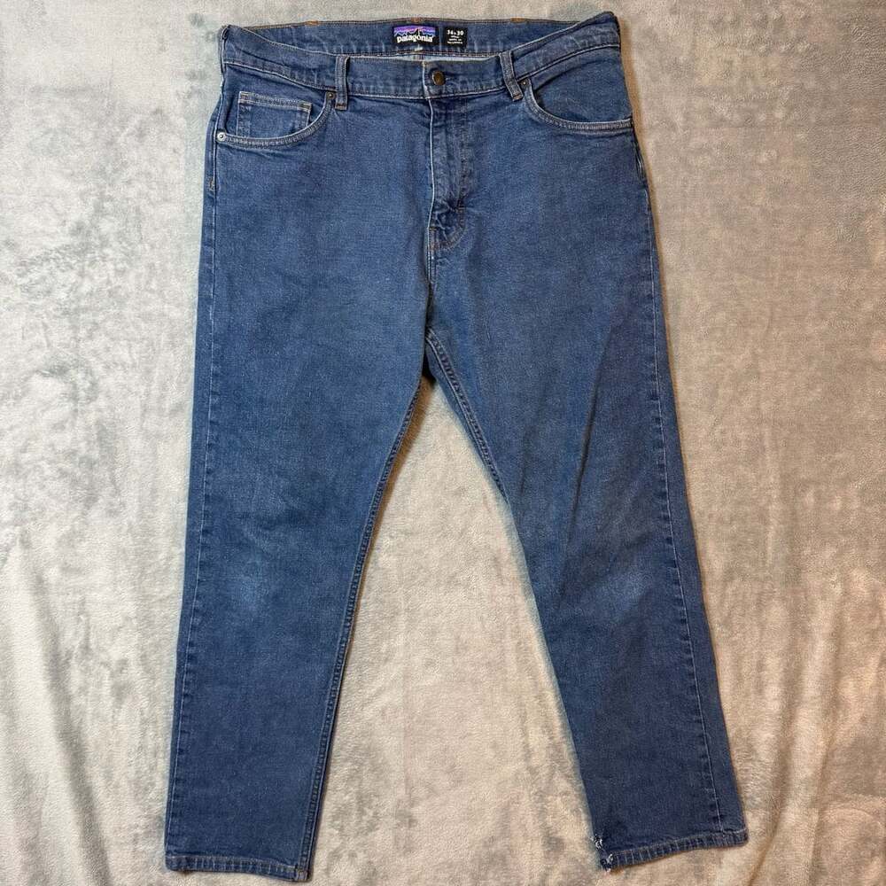 Patagonia Jeans Size 36x30 Blue Straight Leg Denim Pants
